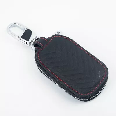 1 Pcs Car Smart Key Holder Cover Keychain-Bag Leather Remote Fob Case Pouch New • $15.47