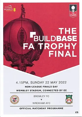 £3.99 • Buy FA Trophy & Vase Final 2022 Wrexham V Bromley & Littlehampton V Newport Pagnell