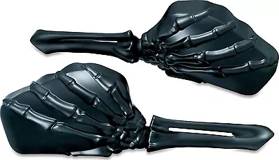 $137.77 • Buy Pair Of  Kuryakyn 1758 Black Skeleton Hand Mirrors For All Harley Models 65-20