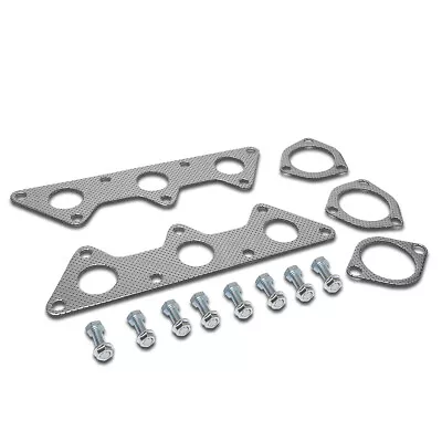 Aluminum Exhaust Header Gasket+bolts For 2000-2005 Mitsubishi Eclipse V6 Engine • $18.99