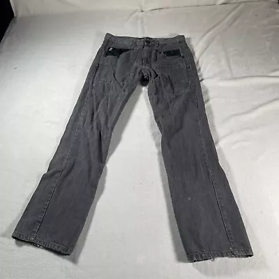 Ecko Unlimited Jeans Mens 32 Pants Black Stright Fit Y2k Skater Denim Pant 32x32 • $26.92