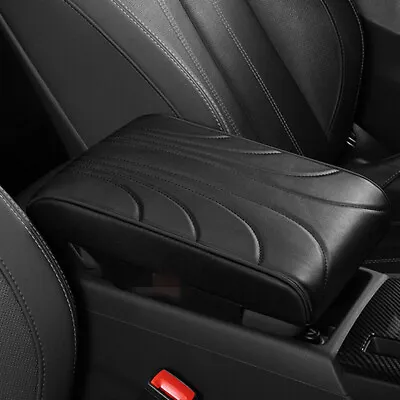 PU Leather Car Armrest Cushion Cover Center Console Arm Rest Pad Protection Mat • $27.80