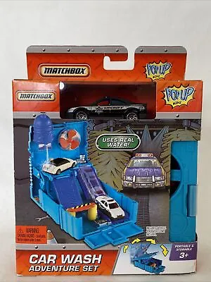 Matchbox CAR WASH ADVENTURE SET NEW Uses Real Water! • $14.99
