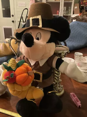 Mickey Mouse Plush Pilgrim. • $32