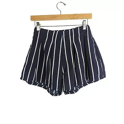 Zaful NWT Womens High Waist Shorts Size S Navy White Stripe • $13.88