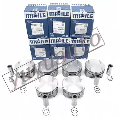 6PCS MAHLE Pistons Rings Set For Mercedes-Benz C350 W204 E350 W211 S350 3.5 M272 • $444