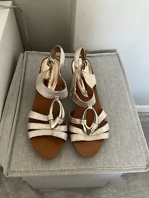 Caprice Gold Sandals Size 6.5 • £30