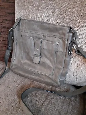 M&S Loved Autograph Khaki Leather Handbag Shoulderbag Crossbody Bag-3043691 • £5.99