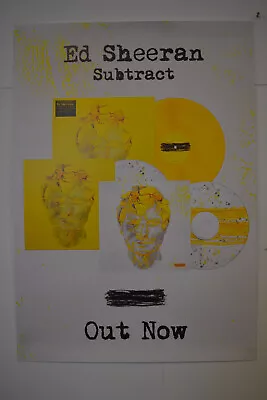 ED SHEERAN SUBTRACT 2023 RARE LARGE PROMO POSTER 23 X33  APPROX • £9.99