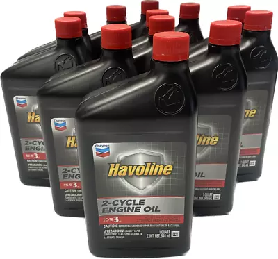 Havoline 2-Cycle Engine Oil TC-W3  Marine/lawn And Garden (12 Quarts) • $79.95