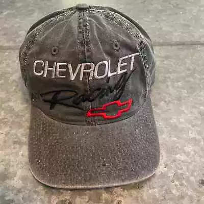 Vintage Chevrolet Racing Snapback Hat Cap Cotton Gray Distressed Chevy 90s Y2K • $20