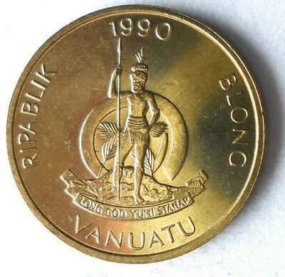 1990 VANUATU 2 VATU - AU/UNC GEM - Great Coin - FREE SHIP - Bin SSS • $5.99