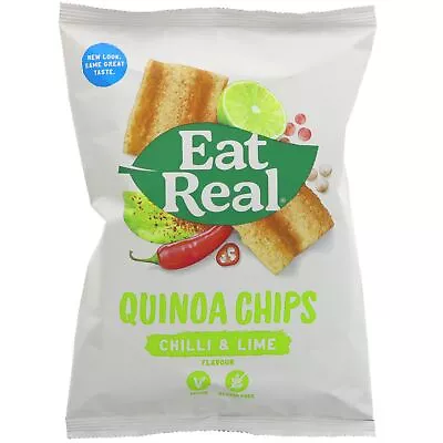 Eat Real | Quinoa Chilli & Lime Chips | 12 X 30g • £14.78