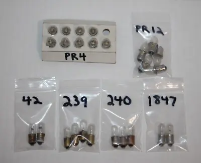 Lot Of 25 Vintage Miniature Light Bulbs Radio Zenith PR4 PR12 42 239 240 1847 • $11.99
