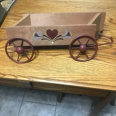 Decorative Crooked Wood And Metal Wagon Wagon • $8