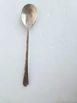 Vintage Sheffield England Salad Serving Spoon & Silver Plated A1 Round Antique • $7.98