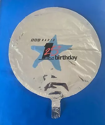 BBC Radio 1 25th Birthday SILVER FOIL Balloon NEW • £10