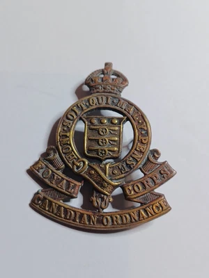 £1.99 • Buy  Original Canadian Royal Army Ordnance Corps Regiment  Cap Badge On Lug Missing 
