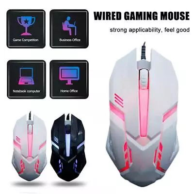 $5.78 • Buy HOT Wired Gaming Mouse LED Laptop PC Computer Optical Mice Computer T,1 Z6P5