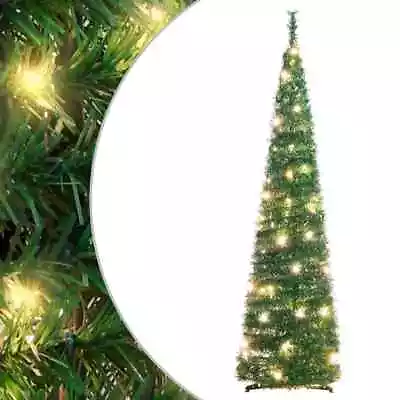 3.9FT String Pop-up Christmas Green Tree With LED Light Decoration Warm White AU • $57.79