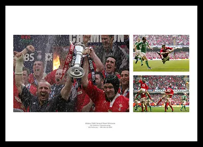 Wales Rugby 2005 Grand Slam Montage Photo Memorabilia (MU05) • £22