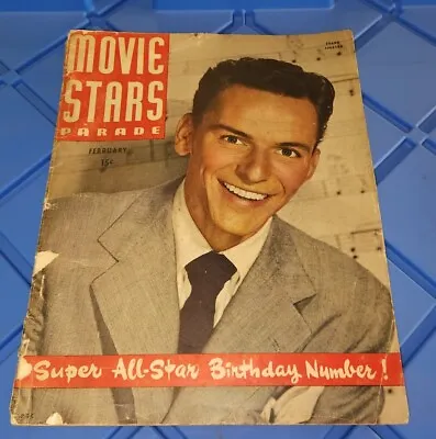 Movie Stars Parade Magazine - February 1947 Issue Frank SINATRA Cover • $11