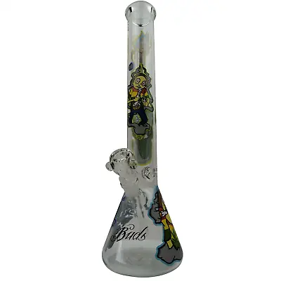 AMG Glass Massive 18 Inch Beaker Base Cartoon Decal Bong • $121.99