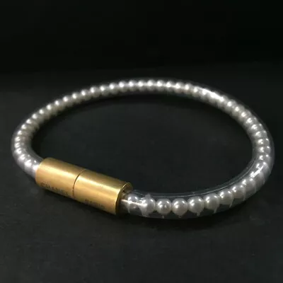 CHANEL Vinyl Magnetic Tube Bracelet/6Y0371 • $78