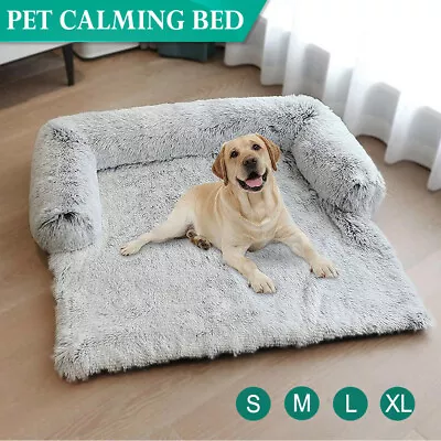 Dog Cat Calming Bed Pet Protector Sofa Cover Large Sleeping Comfy Mat Washable • $12.99