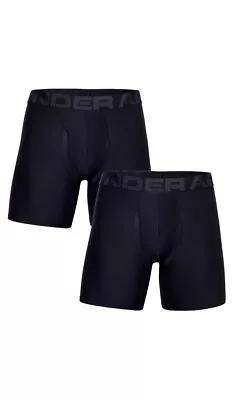 Men's 2-Pack Under Armour UA Tech Boxerjock  6  Inseam Black Underwear XL New • $24.99