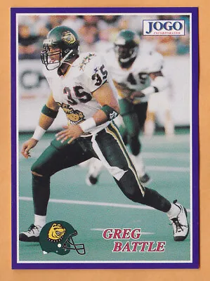 Greg Battle 1995 Jogo CFL Card #139 Memphis Mad Dogs  Arizona State Sun Devils • $3.60