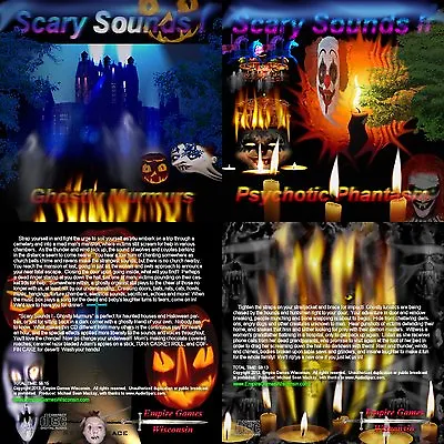 $10.99 • Buy Scary Sounds I & II (2 Halloween Horror Sound Effects CD's - 2013)