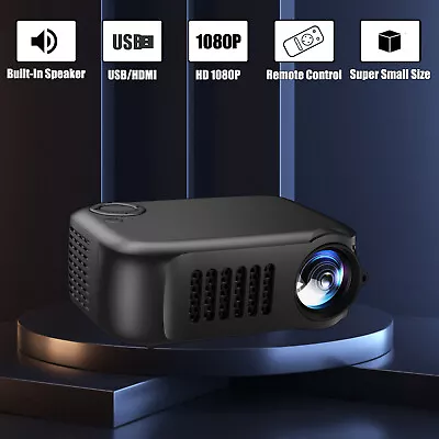 Mini Portable Projector 1080P HD LED Outdoor Smart Mobile Phone Children Bundle • £34.99