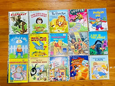 Lot Of 15 VNTG 1980'S LITTLE GOLDEN BOOKS VG-NF No Duplicates See Details • $17.50