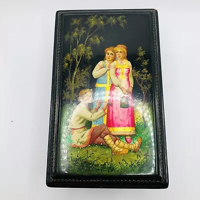 Russian Fedoskino Lacquer Box “Snowmaiden” Made In Russia Includes Tags • $45