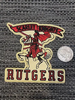 $4.95 • Buy RUTGERS University Scarlet Knights Embroidered Iron  On Patch  3.5” X 3.5”