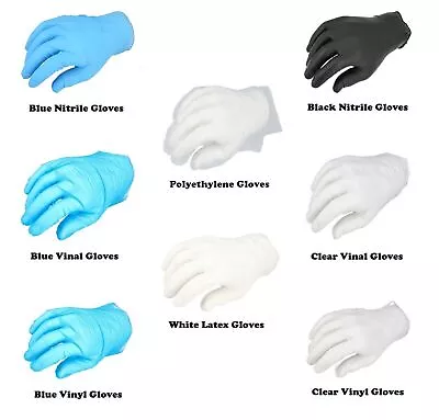 Disposable Industrial Gloves Powder Free 1.5 Mil - 5 Mil Size: XS/S/M/L/XL/2XL • $10.21