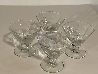 Set Of 4 Dansk Summerhouse Champagne Glasses Footed Sherbet Dessert Dish • £21.21