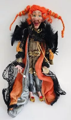 Vintage Mark Roberts Rich Witch Fancy Halloween Doll Fall Decor Ltd Edition 12  • $140
