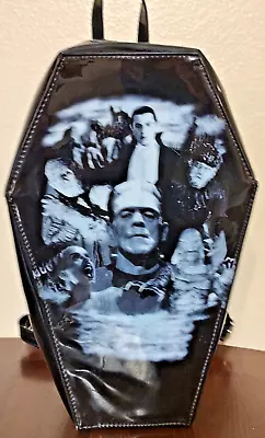 Universal Monsters Monster Collage Coffin Backpack • $60