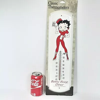 £66.70 • Buy Vintage Betty Boop Drive In Waitress Diner Metal Wall Thermometer 1990's 17  
