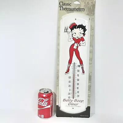 £73.74 • Buy Vintage Betty Boop Drive In Waitress Diner Metal Wall Thermometer 1990's 17  