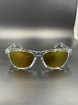 Oakley Frogskin Crystal Clear W/ 24k Iridium Lenses New • $200