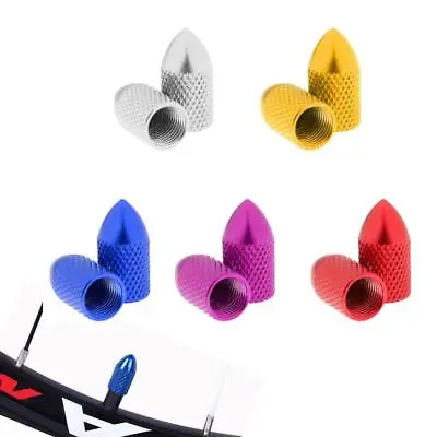 2pcs Mountain Bike Road Racing Colored Valve Cap 7mm • £3.96