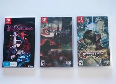 3 GAMES - Bloodstained Curse Of The Moon 1 + 2 + Ritual Of The Night - SWITCH • $275