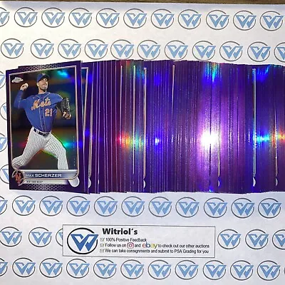 2022 Topps Chrome Update PURPLE Parallel Complete Your Set U You Pick - See Pics • $1.29