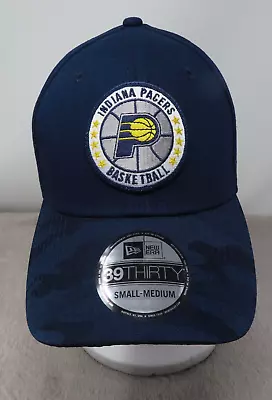 New Era Indiana Pacers NBA Hat Cap Basketball Tipoff Series S-M Blue Camo NEW • $23.99