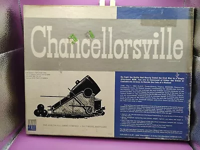 Vtg 1960s Chancellorsville Civil War Board Game By Avalon Hill • £9.63