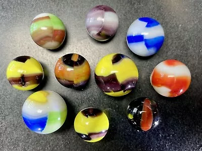 Vintage Marbles. MK Patch And Ribbon. Mixed Lot Of 10. . Mint Range. 5/8 +- • $9.99