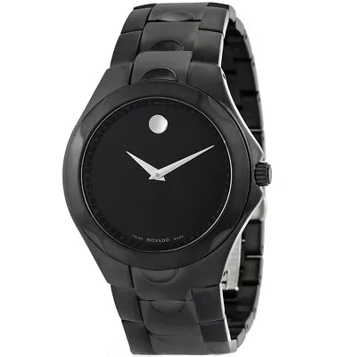 Movado Mens $1095 Luno Sport Black Pvd Coated Black Dial Museum Watch 0606536 • $413.39